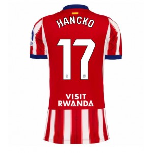 Atletico Madrid David Hancko #17 Jalkapallovaatteet Naisten Kotipaita 2026-27 Lyhythihainen